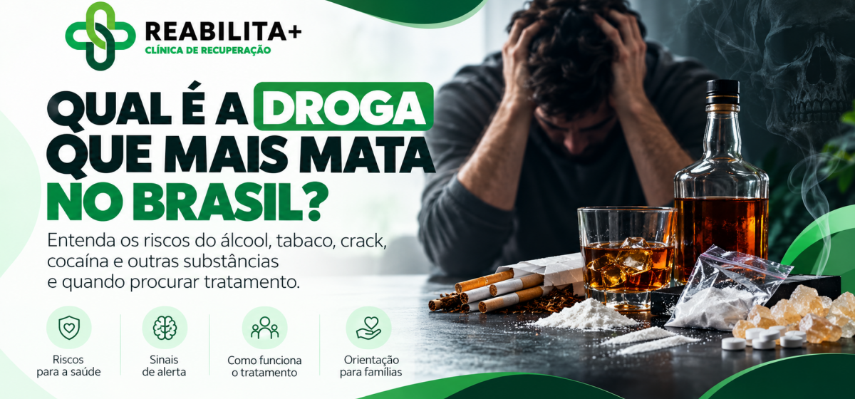 Qual é a droga que mais mata no Brasil? Riscos e tratamento em 2026