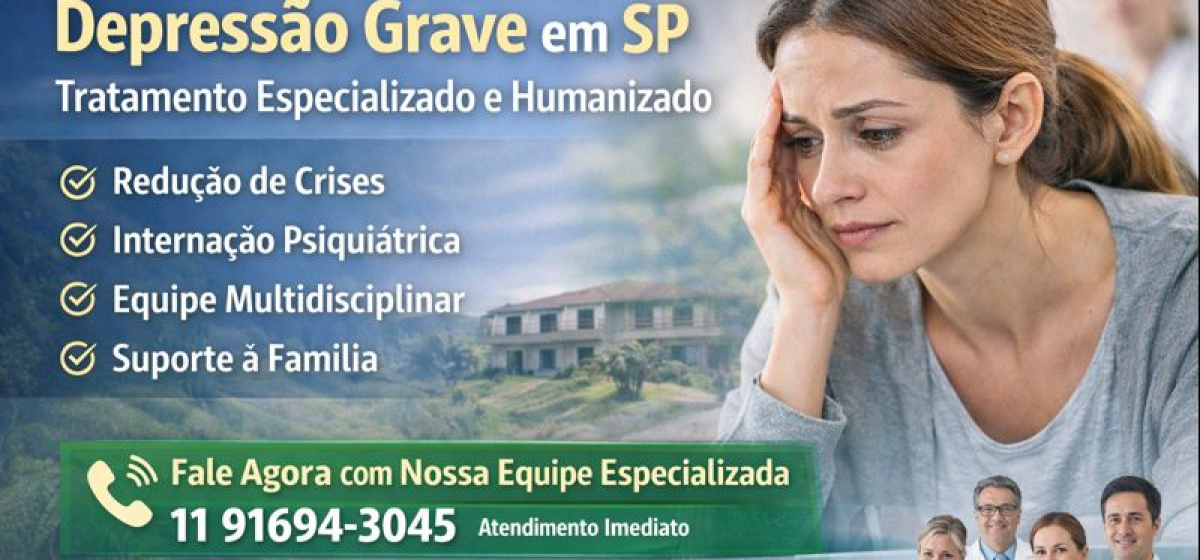 Clínica Psiquiátrica para Depressão Grave em SP – Tratamento Especializado e Humanizado