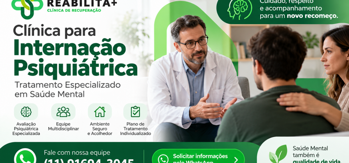 Clínica para Internação Psiquiátrica | Reabilita Mais