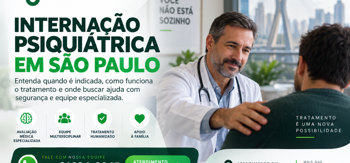 Internação Psiquiátrica em São Paulo: Quando é Indicada, Como Funciona e Onde Buscar Ajuda