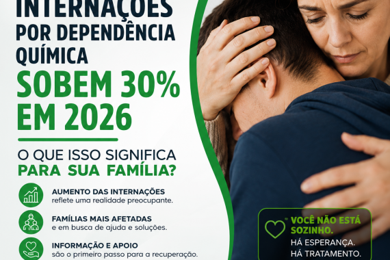 Internações por Dependência Química Sobem 30% em 2026: O Que Isso Significa Para Sua Família