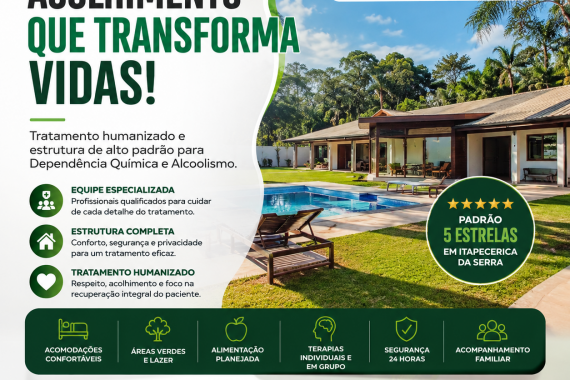 Clínica de Recuperação 5 Estrelas em Itapecerica da Serra: Tratamento, Estrutura e Cuidado Especiali