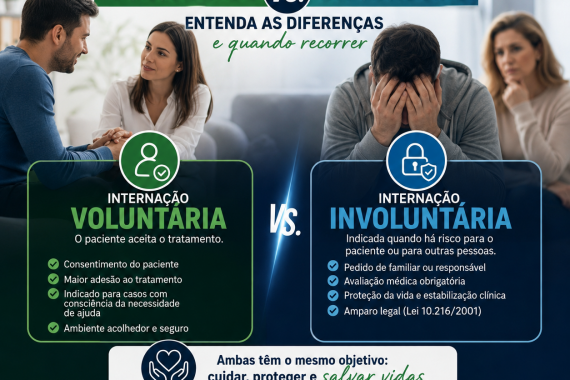 Internação Voluntária vs. Involuntária: Entenda as Diferenças e Quando Recorrer