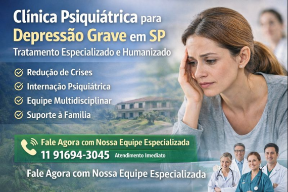 Clínica Psiquiátrica para Depressão Grave em SP – Tratamento Especializado e Humanizado