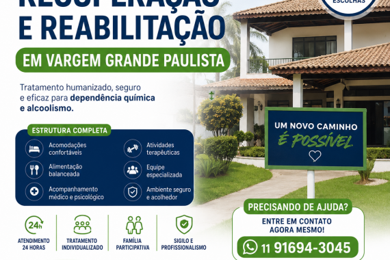 Clínica de Recuperação e Reabilitação em Vargem Grande Paulista: Tratamento e Internação em 2026