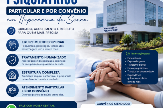 Hospital Psiquiátrico Particular e Convênio em Itapecerica da Serra: Atendimento Humanizado 24 Horas